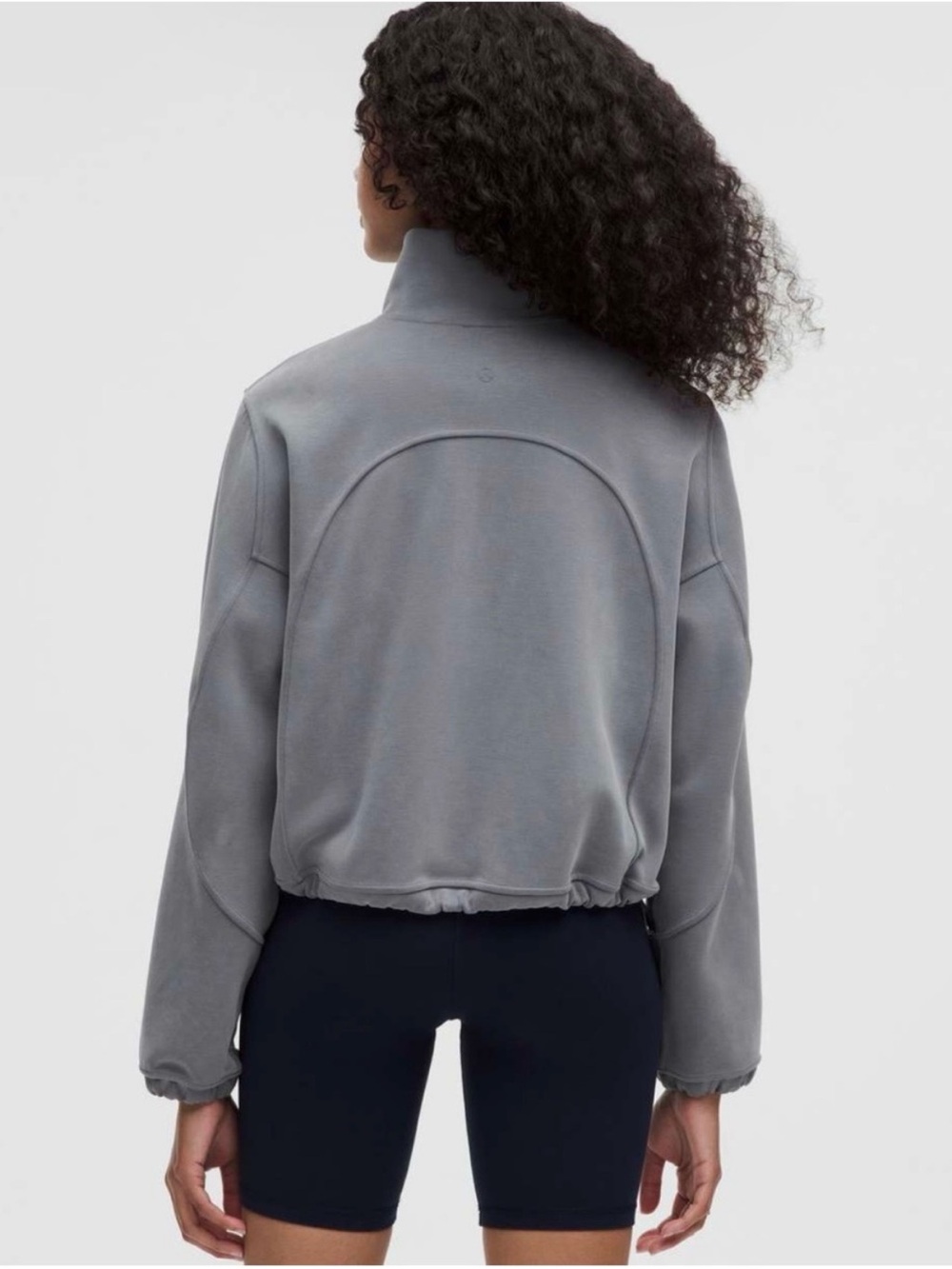 Lululemon Women's Half-Zip Brushed Softstreme Pullover Belgian Blue - Picture 3 of 8